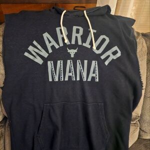 Mens Under Armour "Project Rock" Collection Cut off with Hood